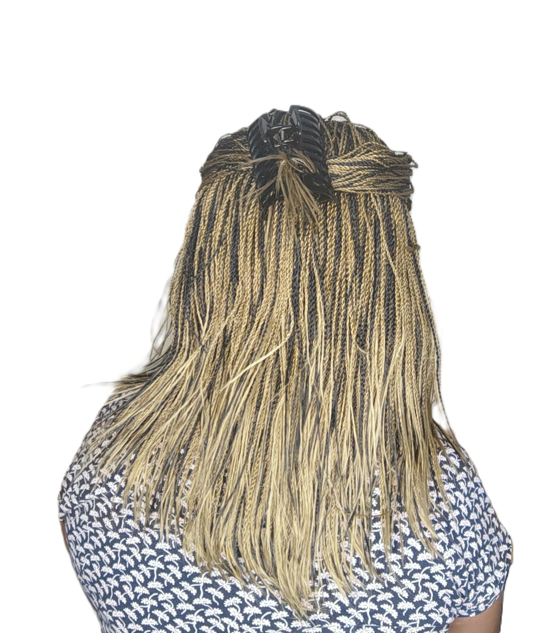 Braids Africaine avec 4x4 Closur Couleur 1P27 Tresse Libré courte