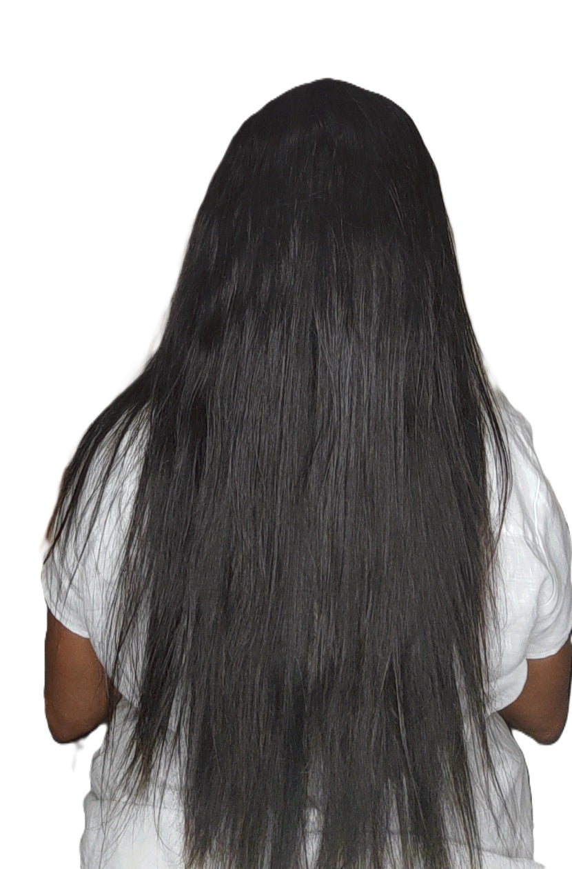Perruque Cheveux Humains, Perruque Femme, Natural Hair Wig Straight hair 13x4 Frontal