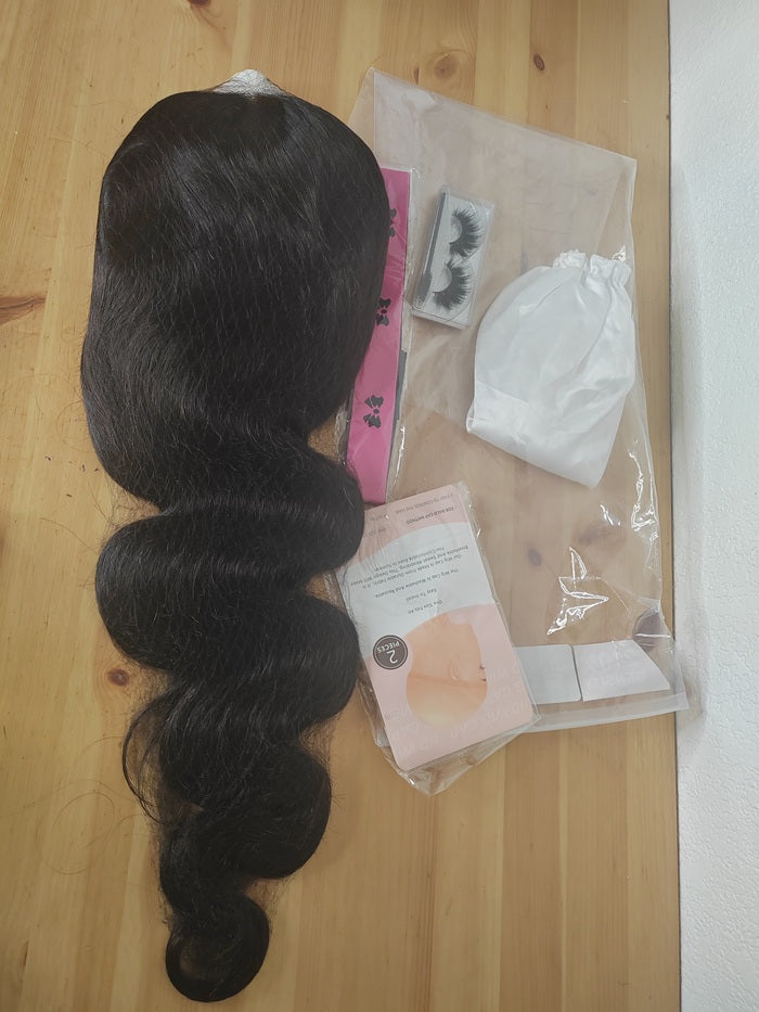 Perruque Cheveux Humains, Perruque Femme, Natural Hair Wig wavy hair 13x4 Frontal