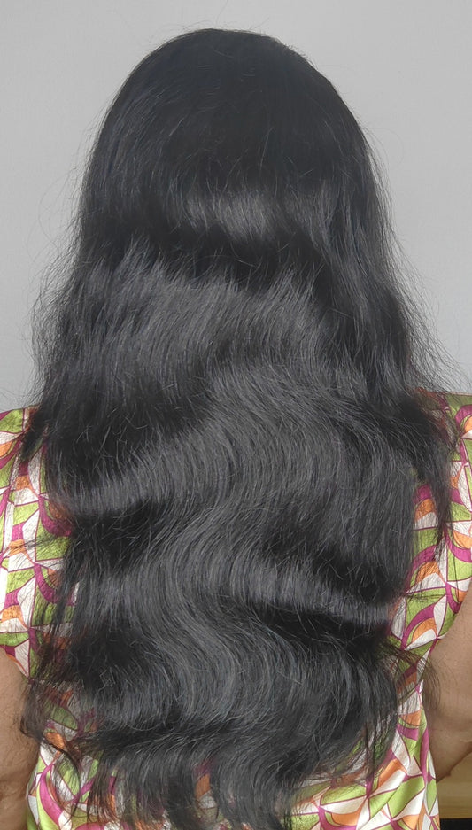 Perruque Cheveux Humains, Perruque  Femme, Natural Hair Wig wavy hair 13x4 Frontal